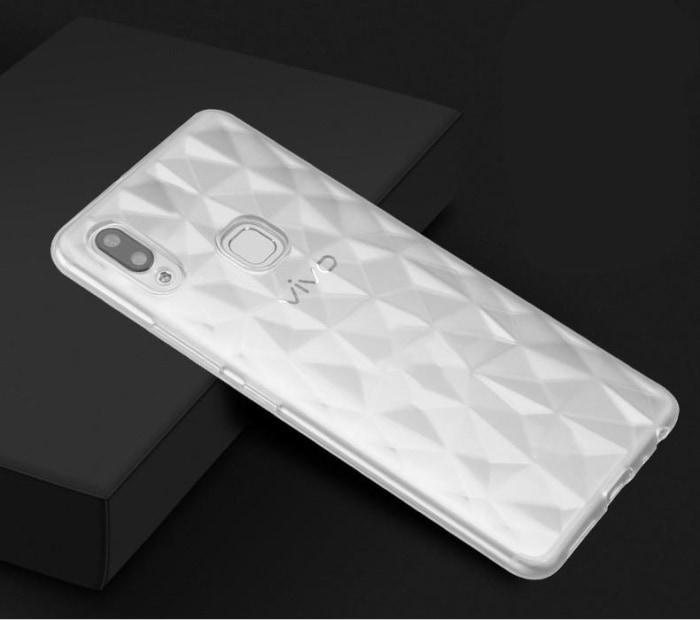 Vivo V9 3D Diamond Series Hybrid Transparent Case.
