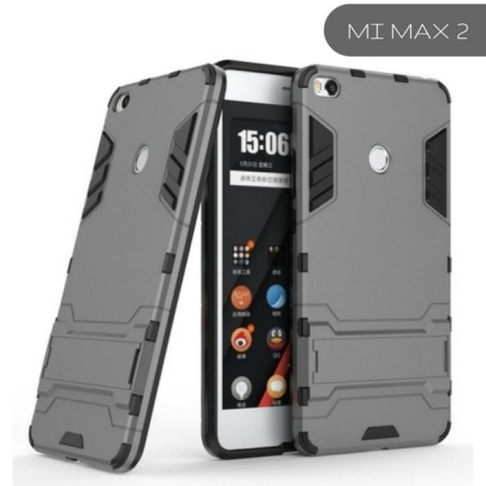 Xiaomi Mi Hybrid Tpu+Pc Iron Man Case & Cover With Kickstand Max 2