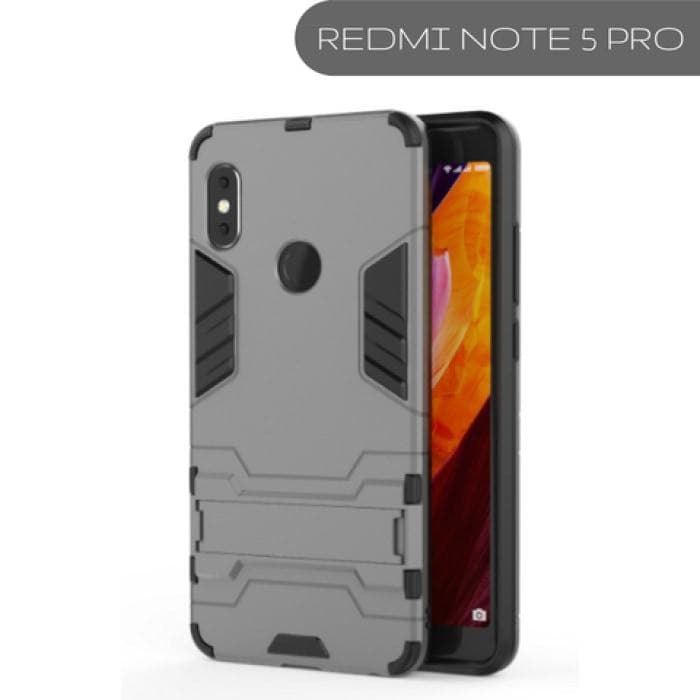 Xiaomi Mi Hybrid Tpu+Pc Iron Man Case & Cover With Kickstand Redmi Note 5 Pro