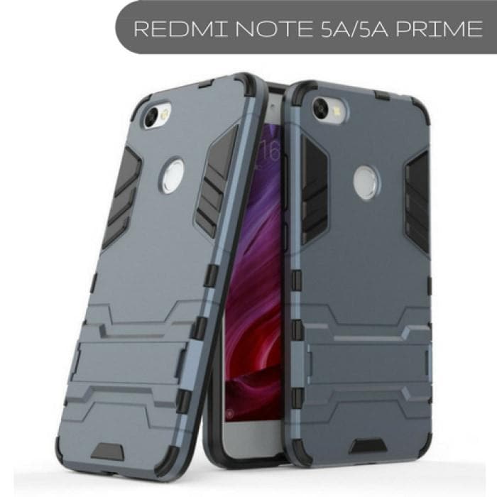 Xiaomi Mi Hybrid Tpu+Pc Iron Man Case & Cover With Kickstand Redmi Note 5A/5A Prime