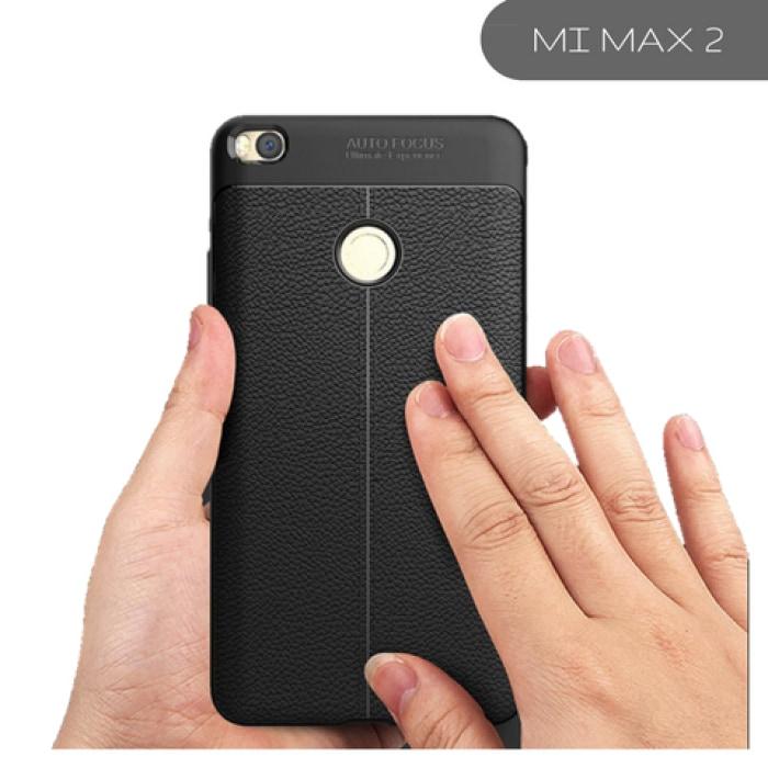 Xiaomi Redmi Carbon Leather Protective Tpu Case Mi Max 2 / Black