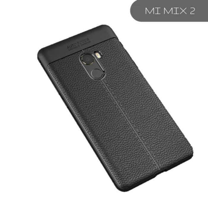 Xiaomi Redmi Carbon Leather Protective Tpu Case Mi Mix 2 / Black