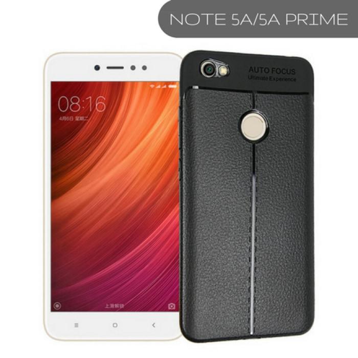 Xiaomi Redmi Carbon Leather Protective Tpu Case Note 5A/5A Prime / Black