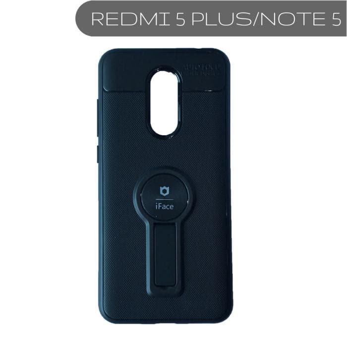 Xiaomi Redmi Iface Branded Shock Proof Case With Kickstand 5 Plus/note / Black