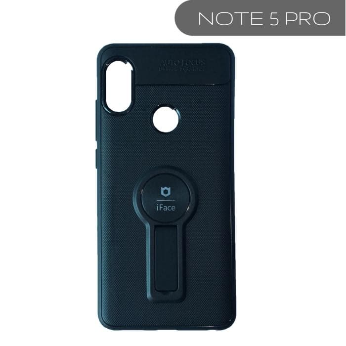 Xiaomi Redmi Iface Branded Shock Proof Case With Kickstand Note 5 Pro / Black