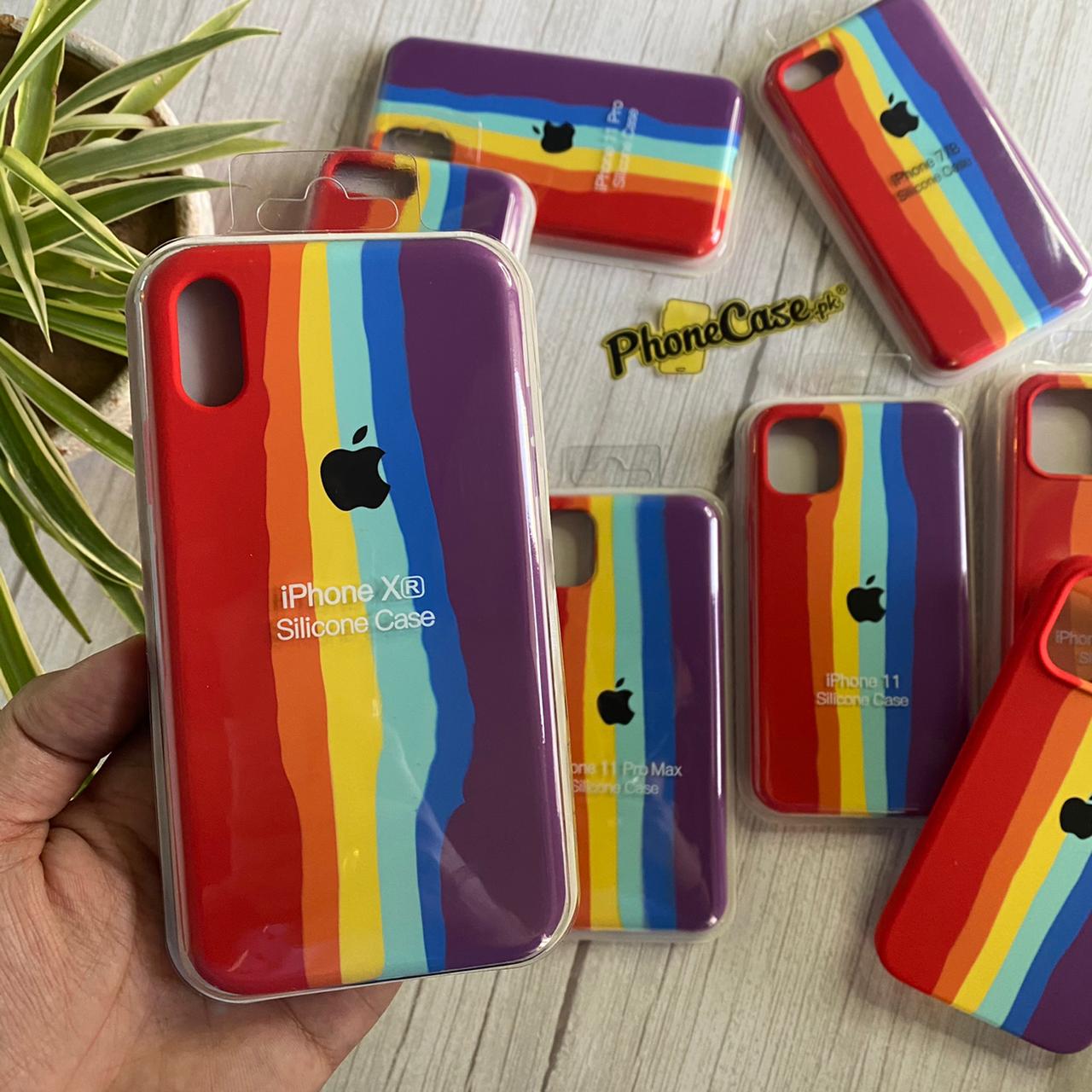 iPhone official Rainbow Liquid silicon case