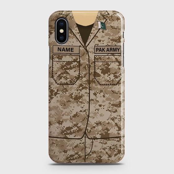 iPhone XS Army shirt with Custom Name Case