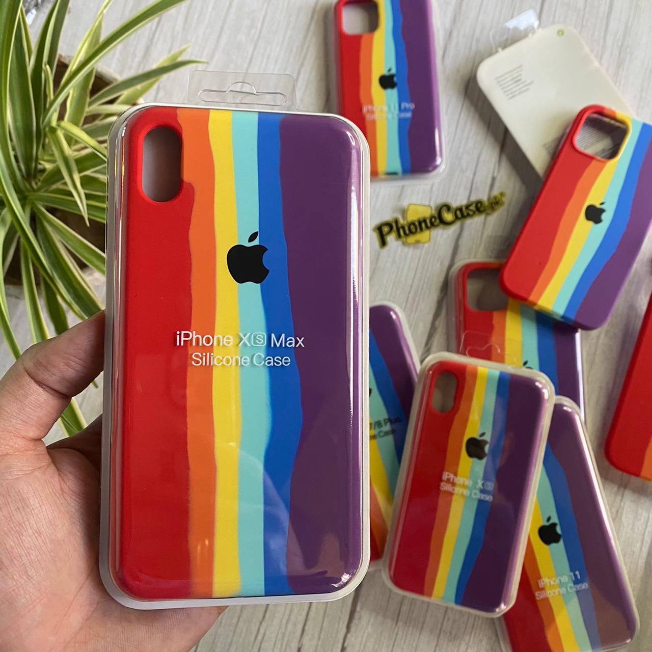 Iphone Xr Silicon Rainbow Cover Rainbow Case Covers Iphone Xr