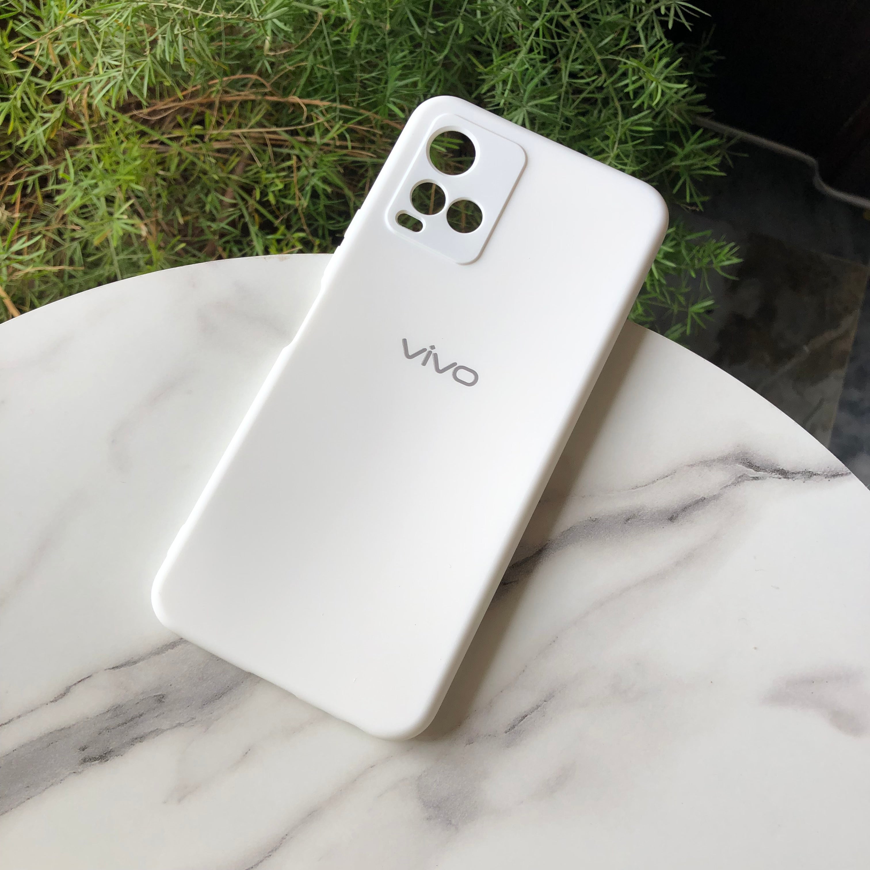Vivo Y33s Liquid silicon case with microfiber 360 degree Protection