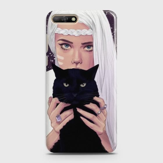 Huawei Y6 Prime (2018) Wild Black Cat Phone Case