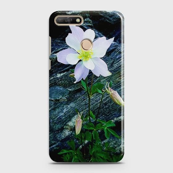 Huawei Y7 2018 White Flower Phone Case