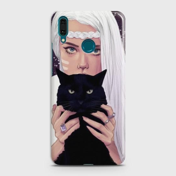 Huawei Y9 2019 Wild Black Cat Phone Case