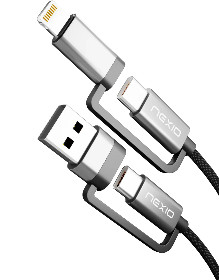 NEXIO MERGE 60W 4-in-1 Universal Multi-Device Charging Cable (1.0m)